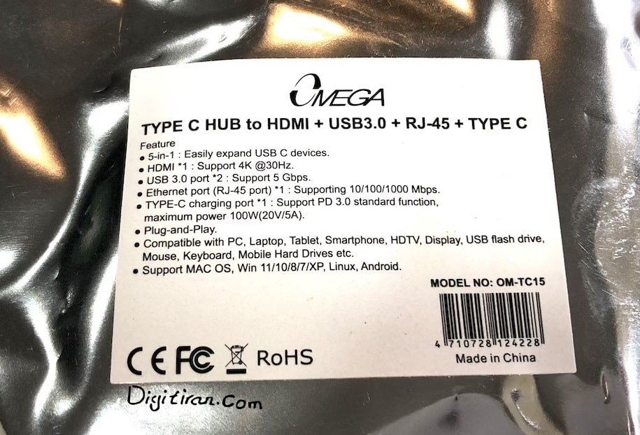 هاب TYPE C TO RJ45 | هاب TYPE C TO HDMI