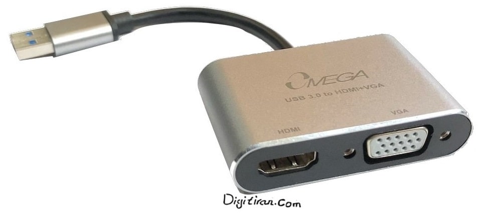 قیمت USB 3.0 to VGA +HDMI ADAPTER OM-DYC41