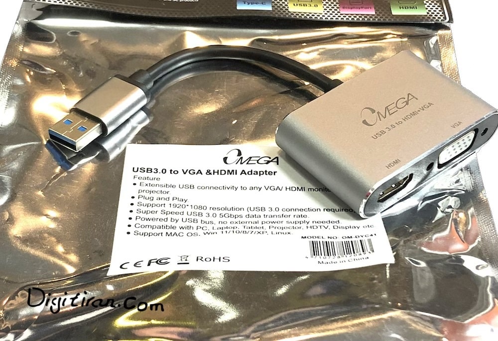  مبدل USB 3.0 به VGA+HDMI امگا                      قیمت تبدیل یو اس بی سه به اچ دی ام ای + وی جی ای امگا                             بهترین تبدیل USB 3.0 به VGA+HDMI                      بهترین مبدل اچ دی ام ای           مبدل USB 3.0