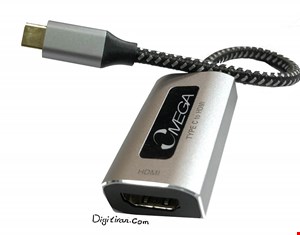 مبدل USB-C TYPE C به HDMI امگا |  USB TYPE-C to HDMI 60Hz OMEGA OM-CA07F | تبدیل تایپ سی به اچ دی ام ای 