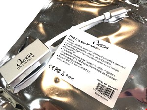 تبدیل Type C به Minidisplayport فورکی امگا مدل  USB TYPE-C to MINI DISPLAY 4K OMEGA |  OM-CD004 | تبدیل تایپ سی به مینی دیسپلی پورت 