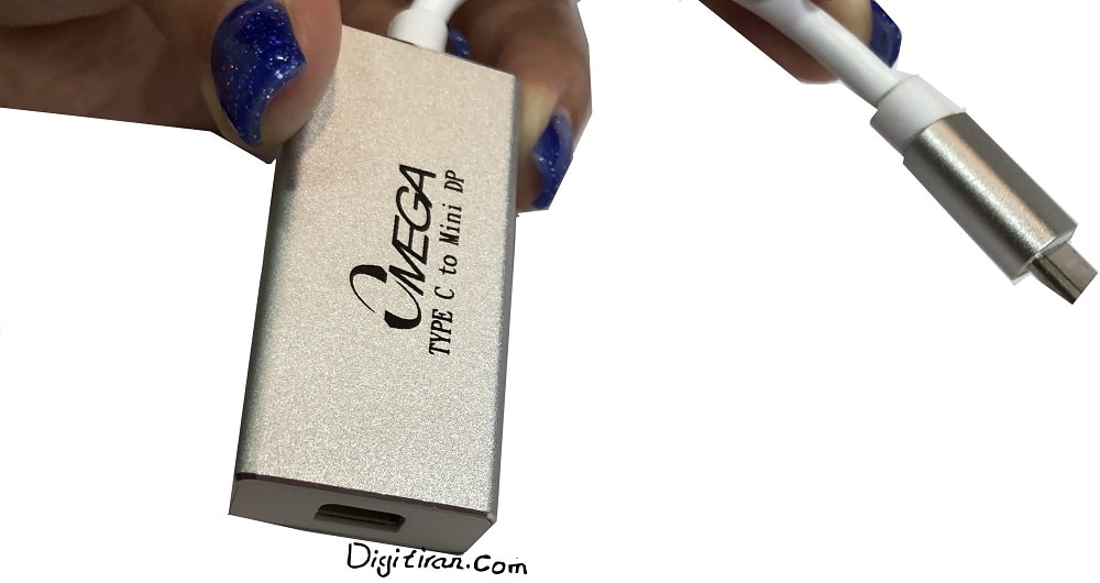 قیمت type-c to minidisplayport 4k omega