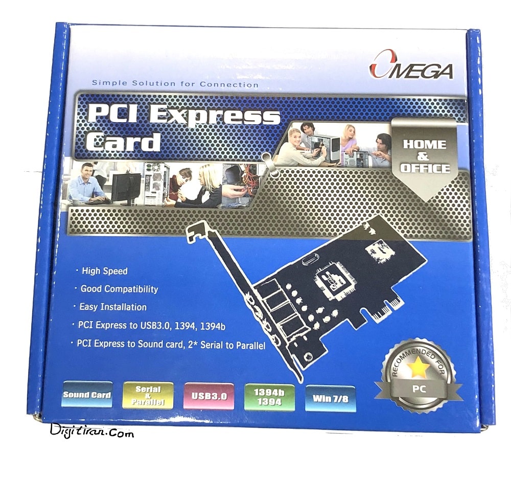 قیمت کارت کپچر  | کارت تبدیل PCI-E 1394B 800 2+1 port امگا