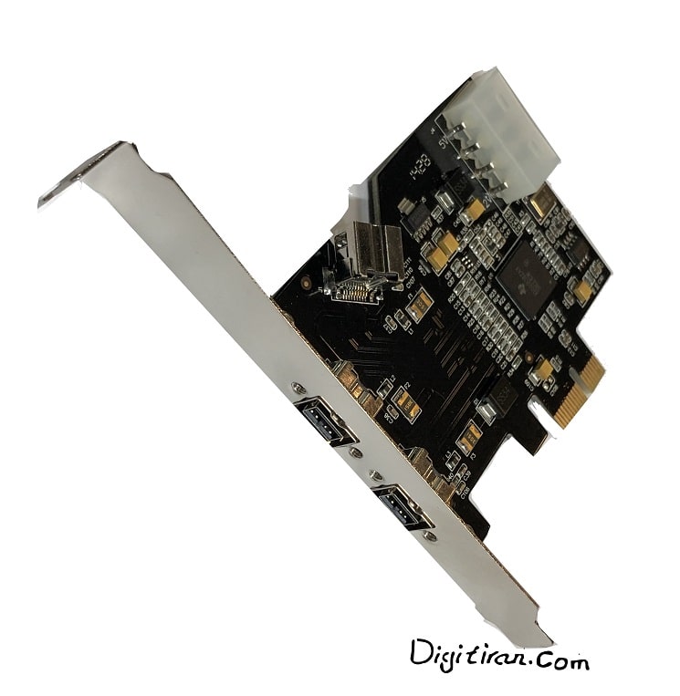کارت PCIe 1394b با چیپست Texas ا Texas PCI Express 1394b FireWire Card