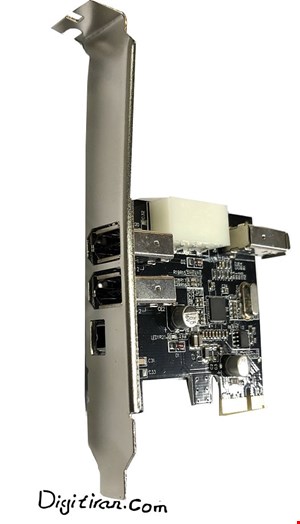 کارت PCI-e 1394 با چیپست VIA ا  کارت pci-e to 1394 2+1 port via 