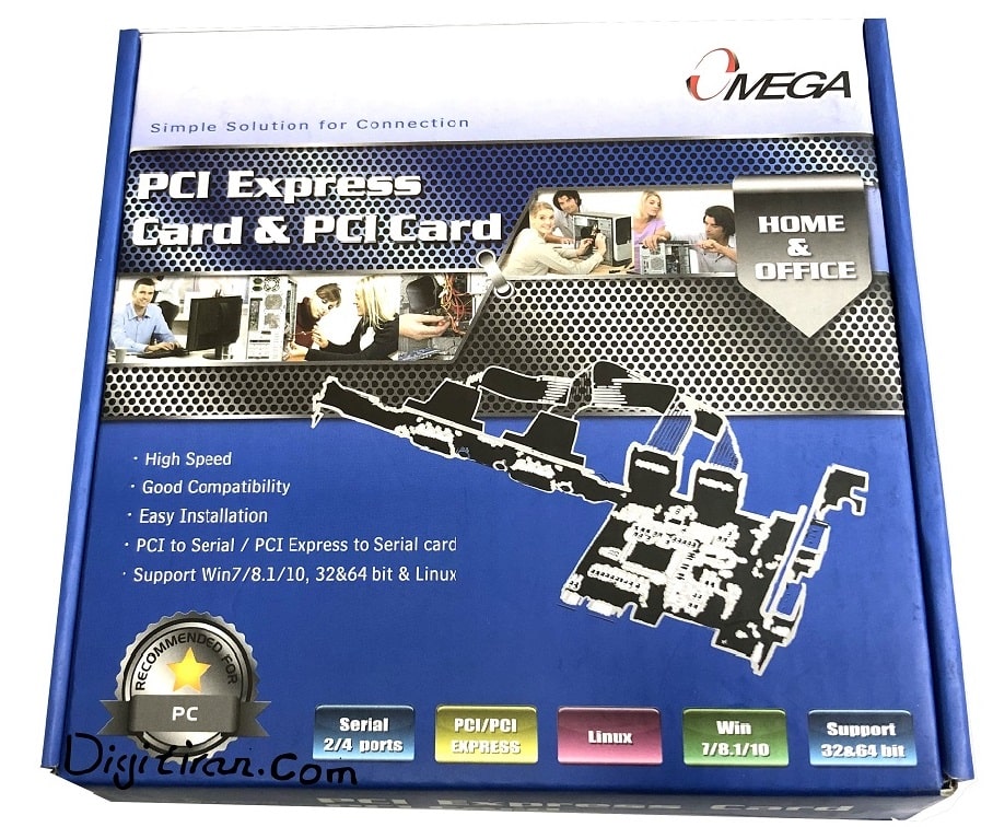 بهترین کارت پی سی ای کام | کارت سریال rs232 اسلات PCI دو پورت