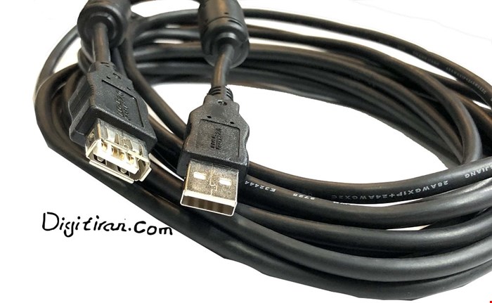 کابل افزایش طول USB 2.0 AM-AF به طول 3 متر امگا | کابل USB 2.0 AM/AF 3M OMEGA