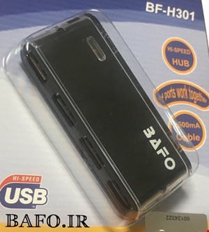 هاب ۴ پورت یو اس بی BF-H301 بافو | HUB USB2.0 4PORT BAFO