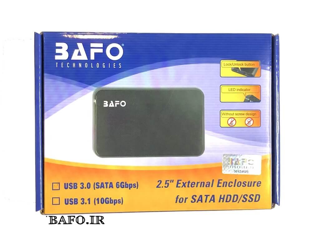 قاب اکسترنال هارد دیسک 2.5 اینچی USB 3 بافو