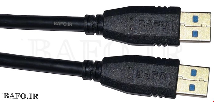 کابل لینک دوسر usb بافو یک و نیم متر | کابل هارد اکسترنال دو سر USB 3 1.5M | بافو USB3.0 1.5M AM/AM