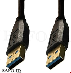 کابل لینک دوسر usb بافو نیم متر | کابل هارد اکسترنال دو سر usb | بافو USB3.0 AM/AM