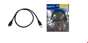 کابل تبدیل USB3.0 به Micro  بافو 75 سانتی متر | کابل USB3.0 AM to Micro 0.75M