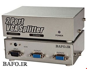 اسپلیتر  ۱ به ۲ پورت vga 500 بافو⁩ | اسپلیتر ۲ پورت وی جی ای بافو 500 مگاهرتز