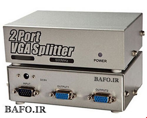 اسپلیتر  ۱ به ۲ پورت vga 250 بافو⁩ | اسپلیتر ۲ پورت وی جی ای بافو 250 مگاهرتز