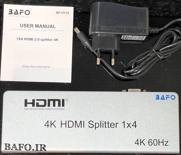 اسپلیتر اچ دی ام آی ۴ پورت بافو مدل BF-H134