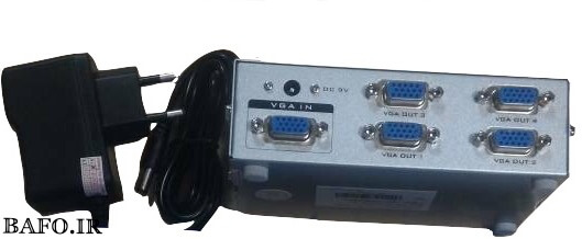 اسپلیتر ۴ پورت VGA بافو ۵۰۰ مگا هرتز                           اسپلیتر ۱ به ۴ وی جی ای بافو                               قیمت اسپلیتر ۴ پورت VGA بافو ۵۰۰ مگا هرتز                اسپیلیتر 1 به 4 بافو دیجی کالا  