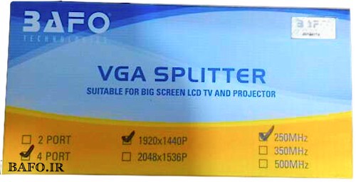 اسپلیتر VGA ۴ پورت بافو