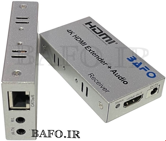اکستندر اچ دی ام آی ۱۰۰ متر فورکی بافو | کابل 4K HDMI Extender Audio BF-H374 BAFO