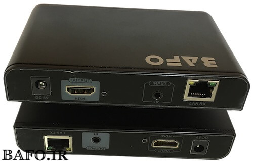  افزایش طول HDMI با کابل شبکه bafo 120m        اکستندر hdmi بافو افزایش طول hdmi با کابل شبکه bafo 100m                   قیمت مبدل HDMI تا 120 متر بافو               اکستندر اچ دی ام ای تا 120 متر بافو            افزایش دهنده اچ دی ام ای بافو 