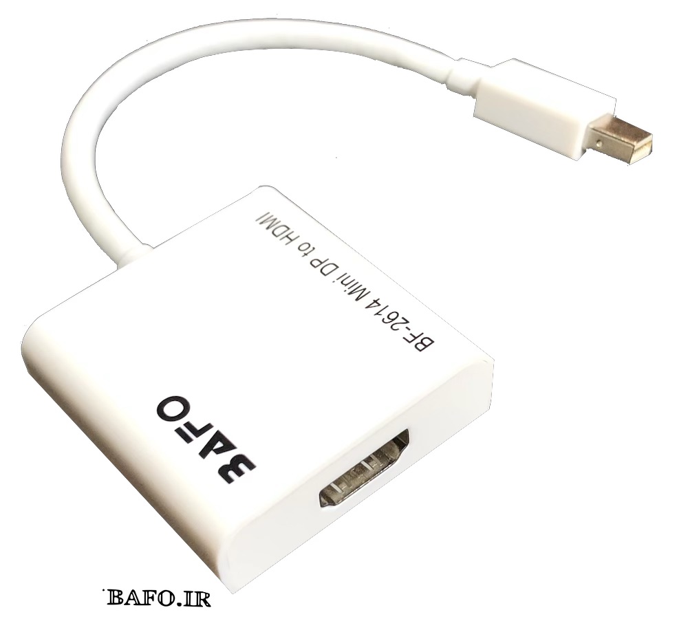  مبدل MINIDISPLAYPORT TO HDMI BAFO مدل BF-2614                        قیمت مینی دیسپلی پورت به اچ دی ام ای بافو                          محصولات بافو             نمایندگی بافو            بهترین تبدیل مینی دیسپلی پورت به اچ دی ام ای بافوخرید مبدل Minidisplayport to HDMI بافو                            