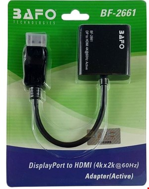 تبدیل دیسپلی پورت به اچ دی ام ای بافو | مبدل DISPLAYPORT TO HDMI BF-2661 BAFO