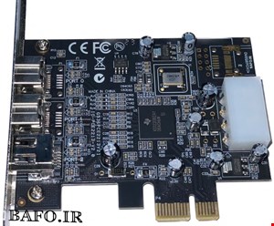 کارتPCIE EXPRESS فایروایر تگزاس مدل FireWire 400-800 card | کپچر فایروایر PCIE-1394 
