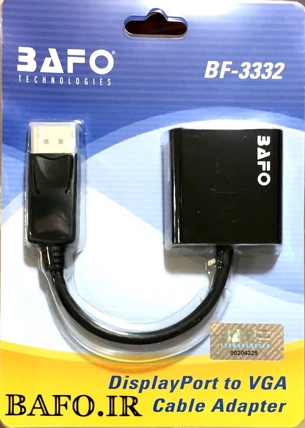 مبدل دیسپلی پورت به وی جی ای بافو |قیمت خرید bf-3332