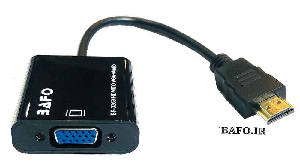  تبدیل HDMI به VGA بافو                     مبدل Bafo BF-3369 HDMI To VGA With Audio Adapter                محصولات بافو        نمایندگی بافو             مبدل اچ دی ام ای به VGA بافو          تبدیل HDMI TO VGA بافو                  بهترین تبدیل اچ دی ام ای به وی جی ای 
