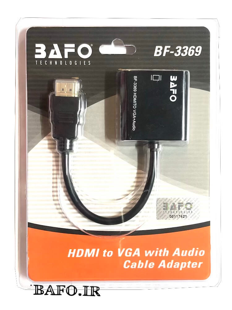  تبدیل اچ دی ام ای به دی وی ای بافو              بدیل HDMI به VGA بافو                     مبدل Bafo BF-3369 HDMI To VGA With Audio Adapter                محصولات بافو        نمایندگی بافو             مبدل اچ دی ام ای به VGA بافو          تبدیل HDMI TO VGA بافو                  بهترین تبدیل اچ دی ام ای به وی جی ای 