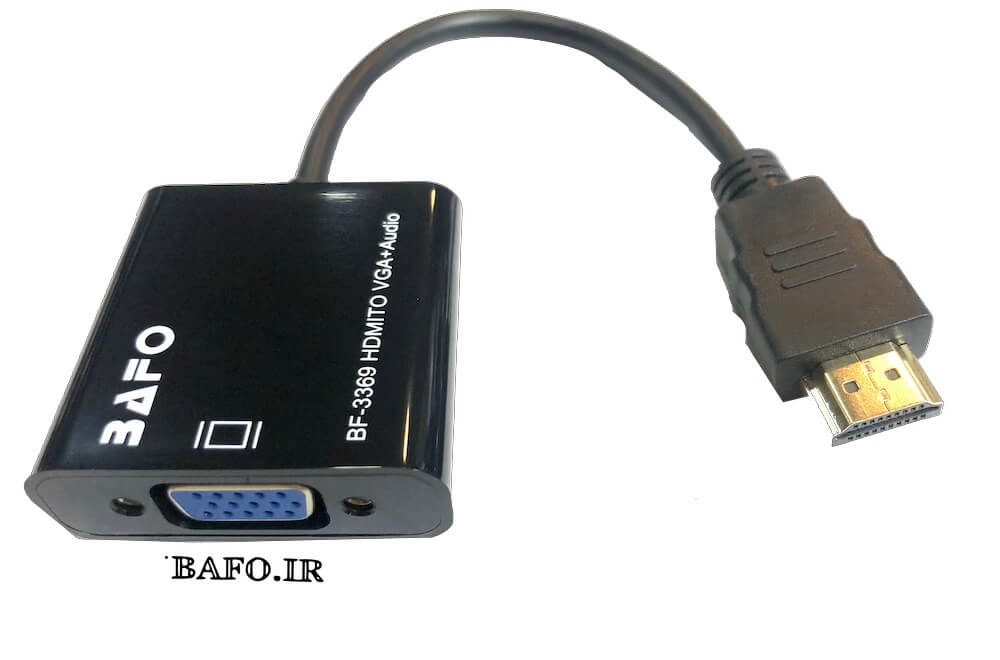 مبدل HDMI به VGA بافو مدل BF-3369 همراه با صدا