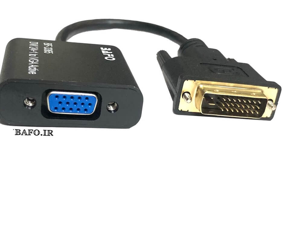 مبدل DVI 24+1 به VGA ACTIVE بافو BF-3365