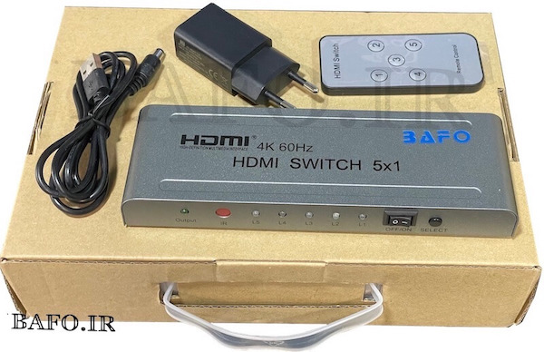 سوئیچ HDMI  1-5  بافو | بهترین سوییچ اچ دی ام ای بافو