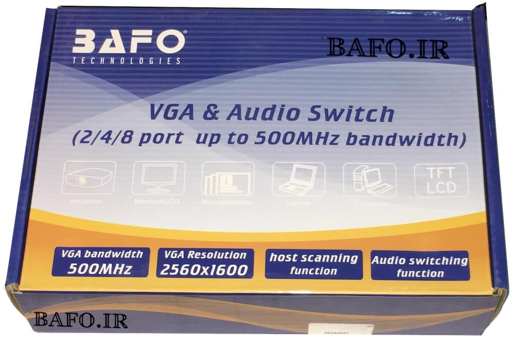  سوییچ VGA ۴ پورت ریموت دار بافو                                     سوئیچ وی جی ای ۴ به ۱ بافو                    قیمت سوییچVGA بافو                           نمایندگی بافو تهران                 سوئیچ VGA بافو 4 به 1   