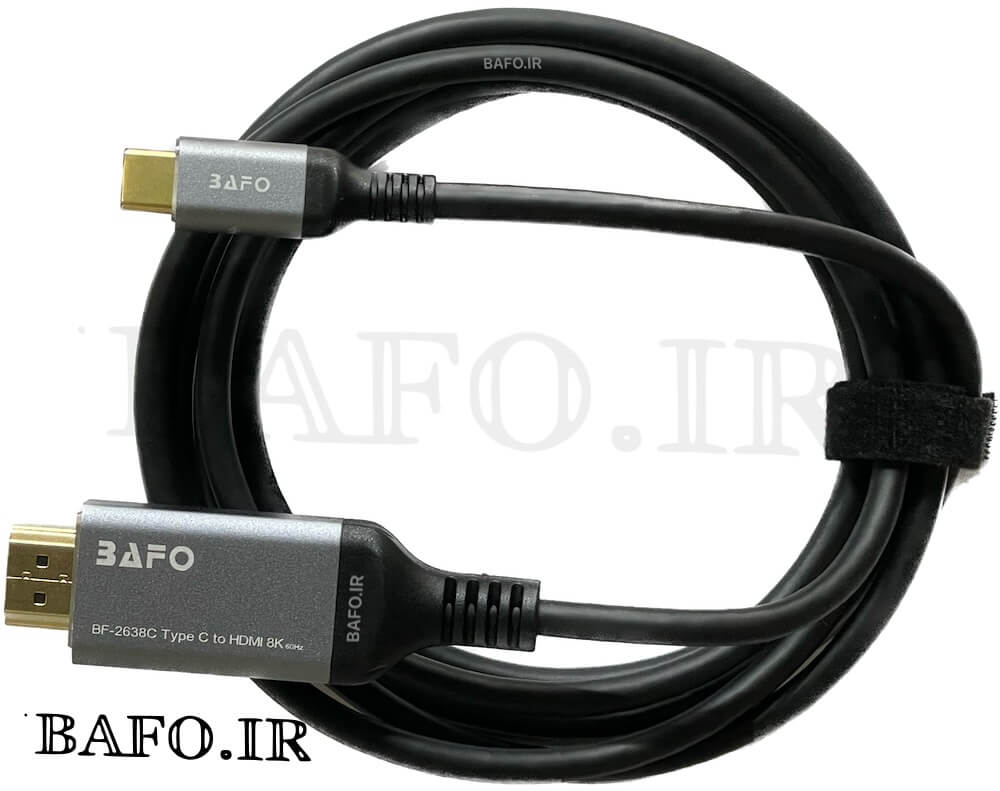  کابل و تبدیل تایپ سی به اچ‌دی‌ام‌آی - Type-c to HDMI     قیمت کابل تبدیل اچ دی ام ای به تایپ سی      تبدیل Type C به HDMI بافو        مبدل تایپ سی به اچ دی ام ای 2متر بافو