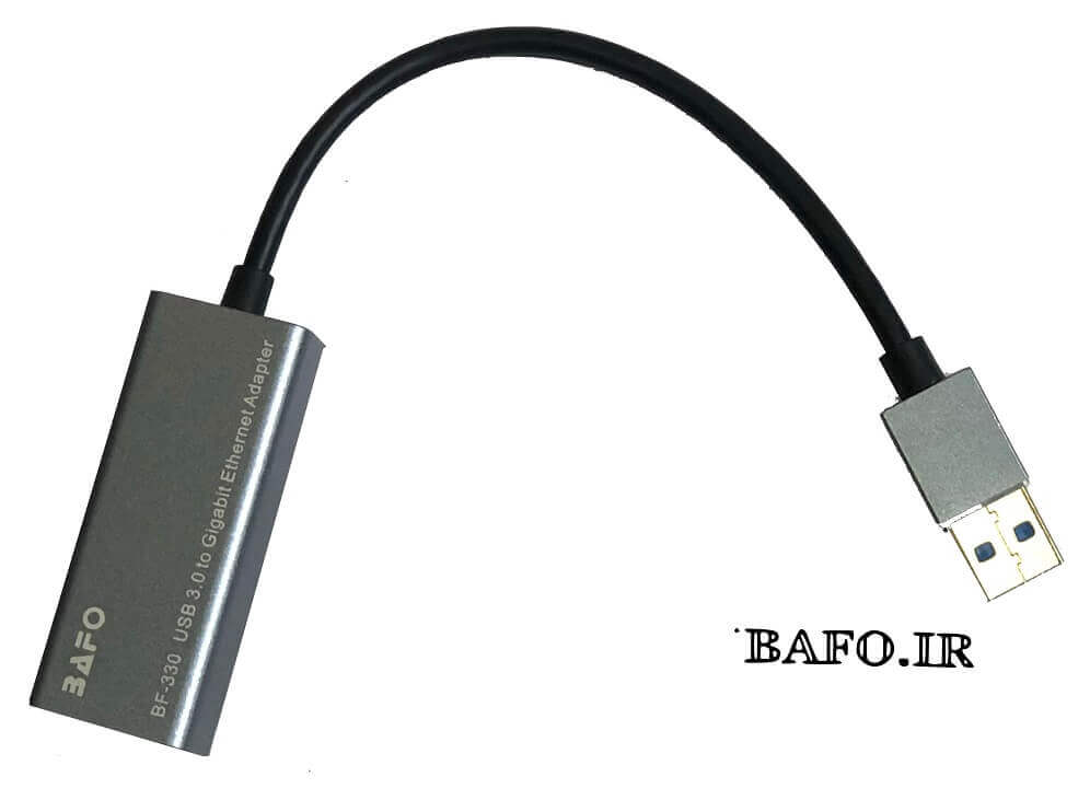  تبدیل USB 3 به  Gigabit Ethernet بافو مدل BF-33                  مبدل یو اس بی سه به لن بافو                بهترین مبدل USB 3 به LAN بافو               مبدل USB 3 TO LAN BAFO مدل BF-330          محصولات بافو    نمایندگی بافو