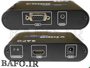 تبدیل VGA+AUDIO to HDMI BAFO با آداپتور  | مبدل VGA به HDMI بافو BF-H101