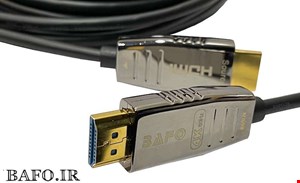 کابل HDMI 150M Ver2.0 4K 60Hz | کابل HDMI 2.0 Real 4K Active Optical Cable | کابل HDMI AOC 150M BAFO | کابل اچ دی ام آی 150 متر اپتیکال بافو