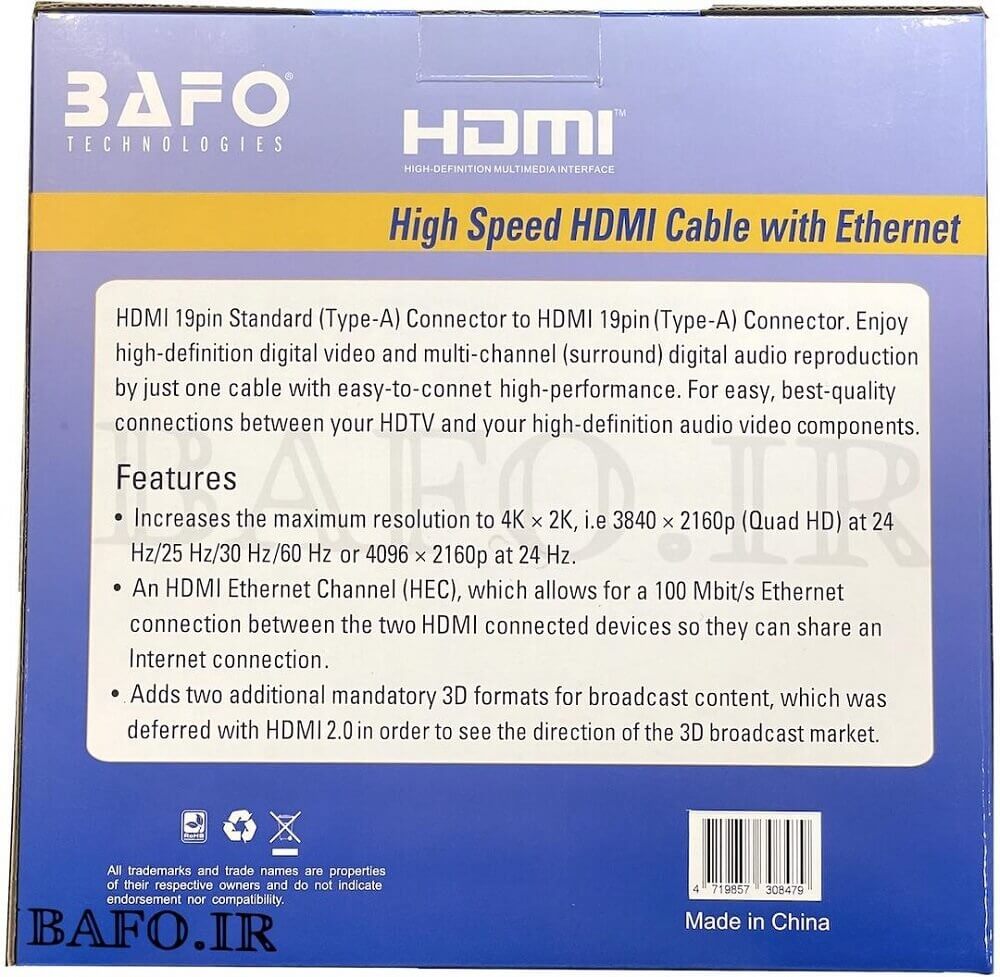 کابل hdmi  برای dvr nvr