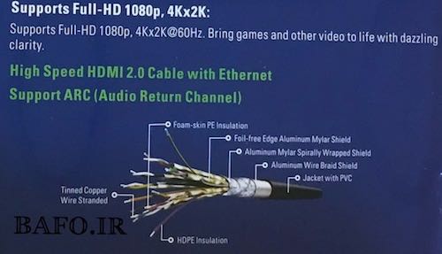 محصولات بافو | کابل hdmi