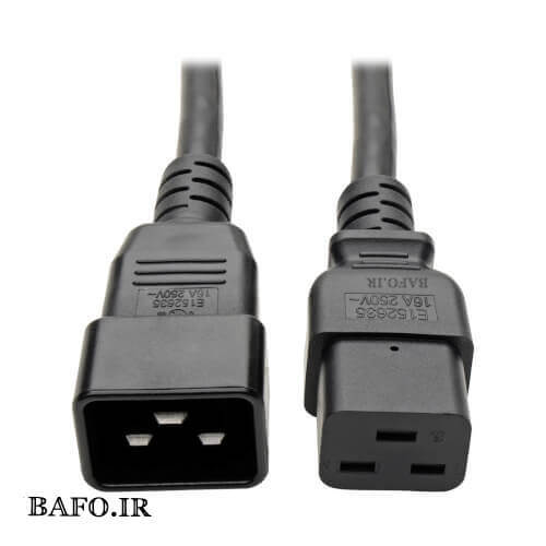   کابل برق بک تو بک بافو مدل C20-C19 با طول 2m مناسب برای سرور ها          UPS و PDU به ضخامت 3X1.5MM و با توان عبور جریان ۱۶ آمپر      قیمت کابل پاور بک تو بک بافو                کابل c20-c19 بافو 2 متر   کابل برق بک تو بک بافو مدل C20-C19 با ضخامت 3 در 1.5 