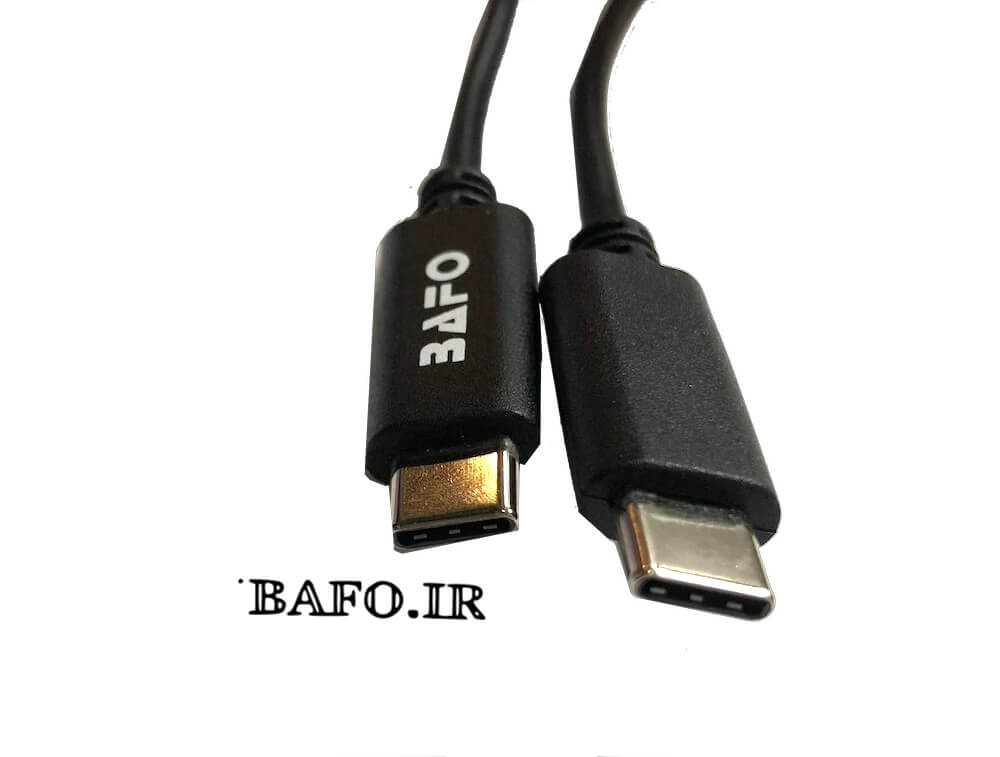  کابل 1 متری USB Type-C بافو BF-H385                کابل دوسر تایپ سی بافو            محصولات بافو               نمایندگی بافو               قیمت کابل تایپ سی به تایپ سی مدل BF-H385 بافو  