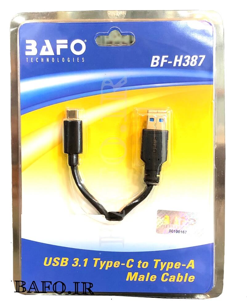   تبدیل Type-C به USB-3 بافو BF-H387 طول 1.5 متر                 مبدل  Type-C به USB-3 بافو BF-H387 طول 1.5 متر           قیمت مبدل تایپ سی به یواس بی سه بافو مدل bf-387        