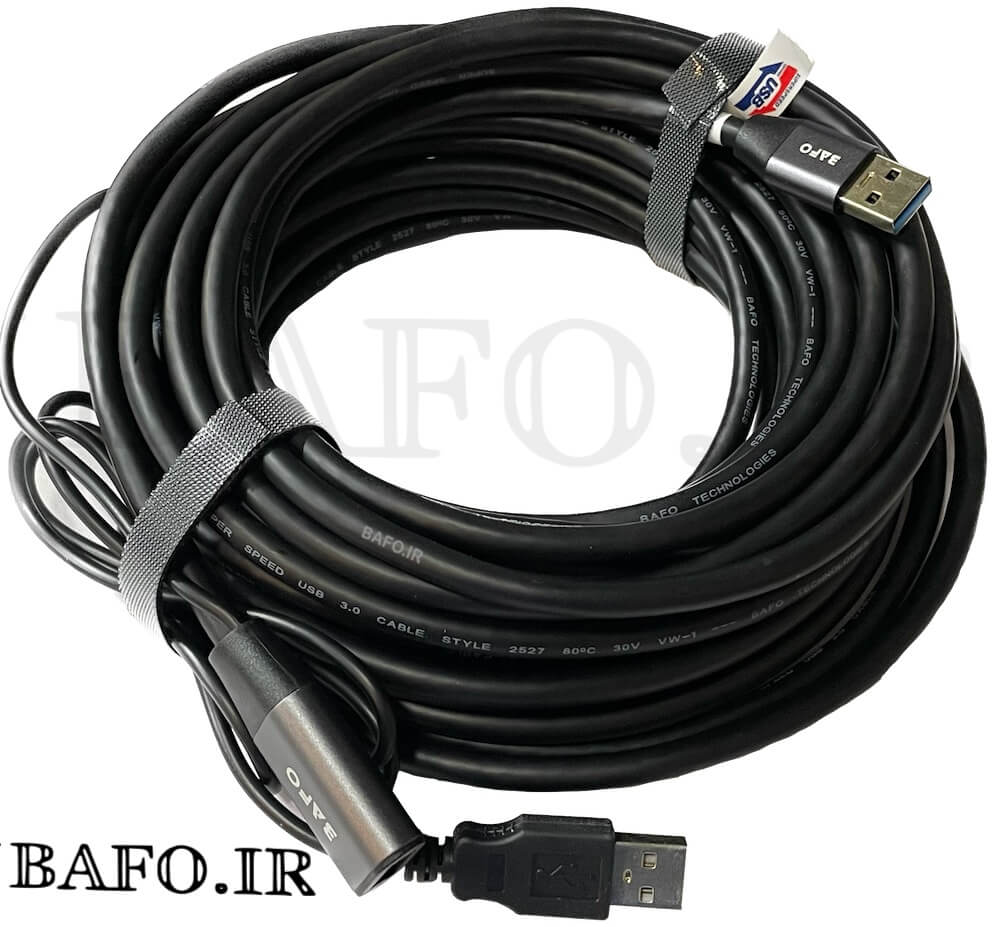 کابل افزایش طول اکتیو بافو                  کابل افزایش طول اکتیو USB3 به HDMI بافو              کابل USB3 به HDMI بافو           کابل افزایش طول 15 متر بافو           USB3 به HDMI بافو