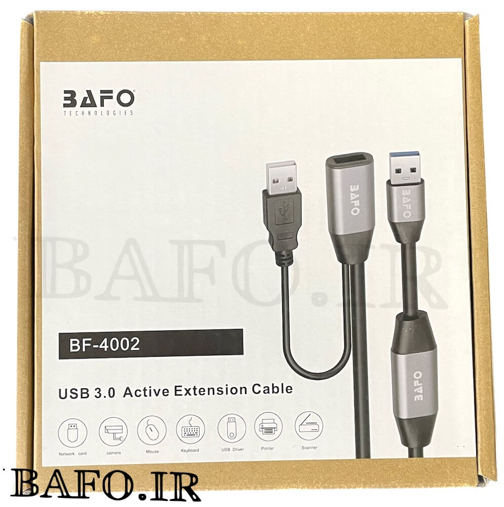  کابل افزایش طول 20 متر بافو             کابل یو اس بی سه به HDMI بافو            کابل USB3 به اچ دی ام ای بافو             کابل افزایش طول usb به طول 20 متر       