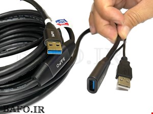  USB3 ACTIVE EXTENSION 20M BAFO BF-4002|کابل افزایش طول اکتیو یو اس بی سه 20 متر بافو