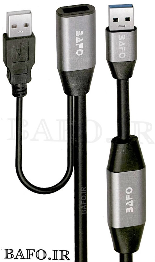 کابل افزایش طولUSB 3 به  اچ دی ام ای بافو 20 متر
