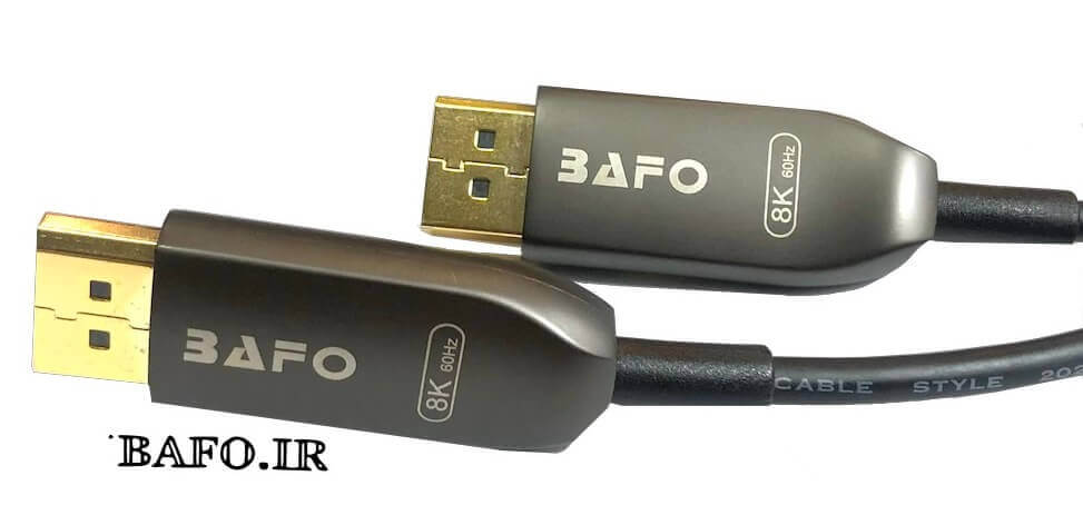   کابل دیسپلی بافو 8K ورژن 14 متراژ 20 متری فیبر نوری                   قیمت کابل DISPLAY PORT 8K BAFO              محصولات بافو              نمایندگی بافو               کابل DISPLAYPORT 8K 20M ACTIVE BAFO  