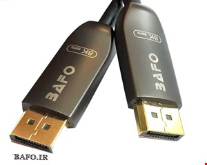 کابل دیسپلی پورت بافو  ورژن 1.4 فیبر نوری به متراژ 10 متری | DISPLAYPORT 1.4V 8K ACTIVE Optical Fiber  