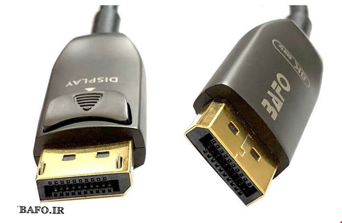 کابل دیسپلی پورت بافو  ورژن 1.4 فیبر نوری به متراژ 15 متری | DISPLAYPORT 1.4V 8K ACTIVE Optical Fiber  