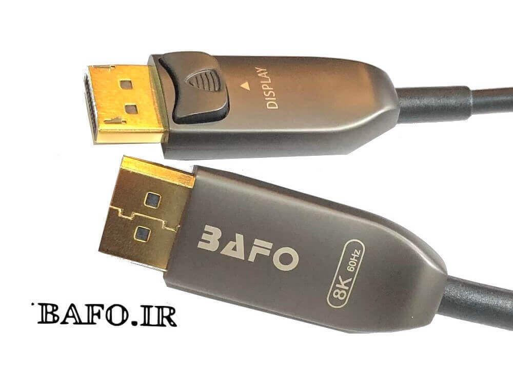 کابل DisplayPort 8K 1.4V BAFO فیبر نوری اکتیو